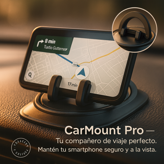 Soporte CarMount Pro – Estabilidad y carga en tu auto